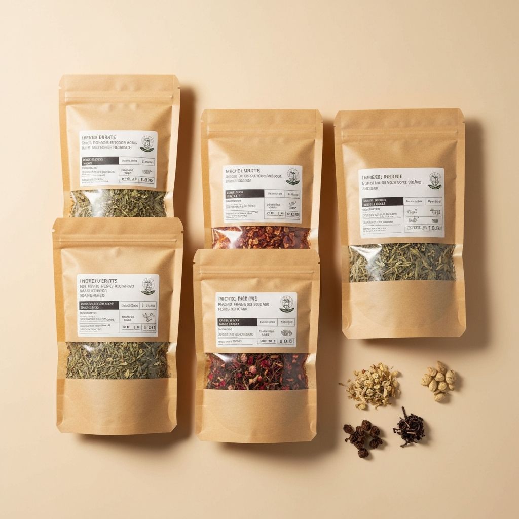 Nachfüllbeutel mit großem Etikett